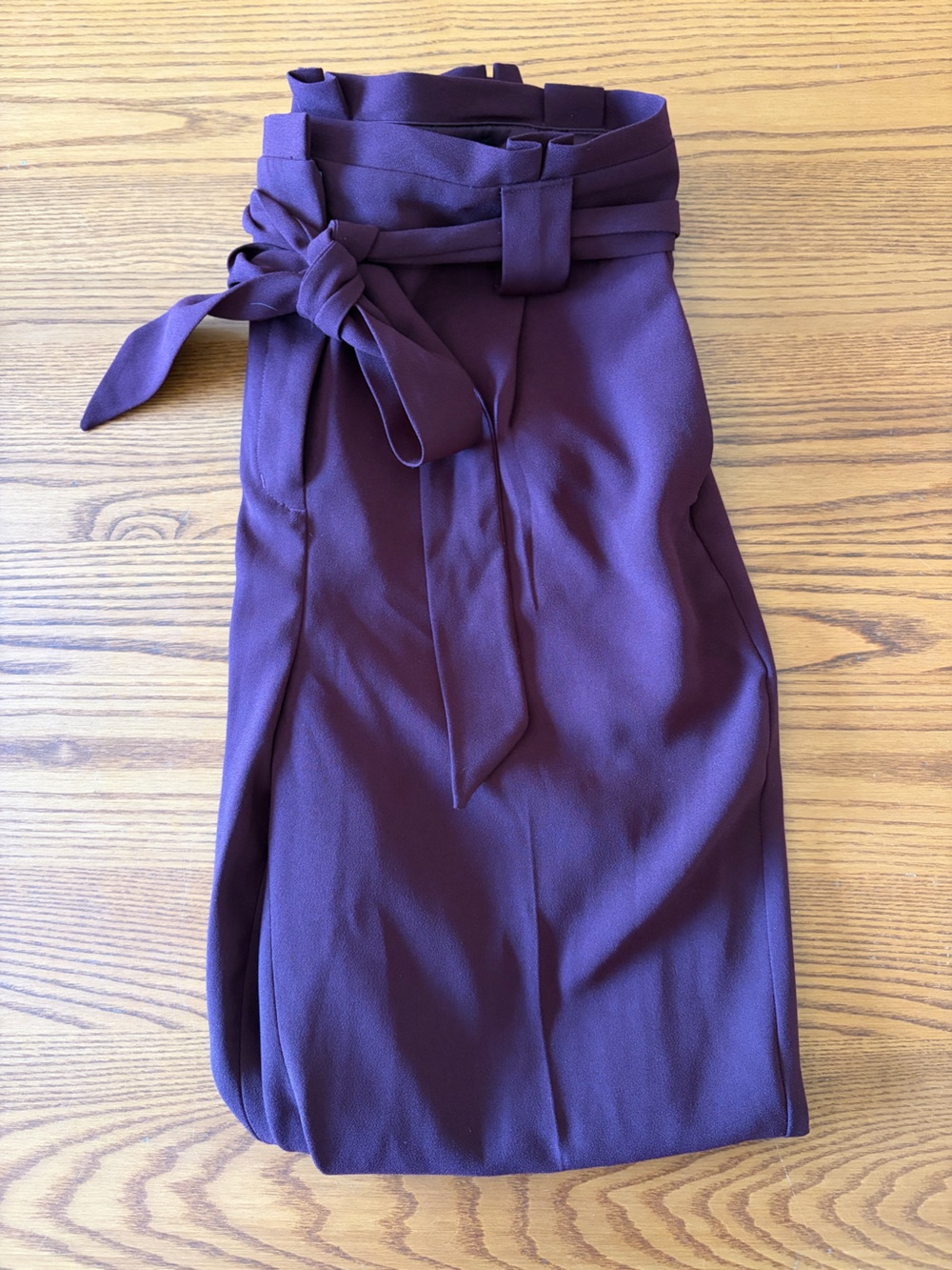 Express Maroon Dress Pants with Tie